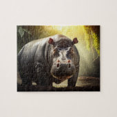 Hippo Jigzaag Puzzle - Oerwoud Legpuzzel (Horizontaal)