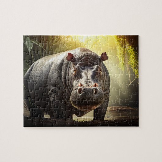 Hippo Jigzaag Puzzle - Oerwoud Legpuzzel (Horizontaal)
