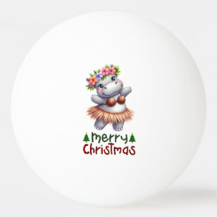 Hippo kerst voor dierenvrienden Hawaii Pingpongballen