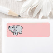 Hippo met animatie etiket (Insitu)