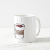 Hippo met koffie koffiemok (Voorkant rechts)