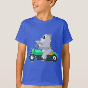 Hippo Motorcycle T-shirt