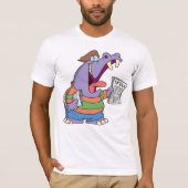 Hippo Newspaper Boy Mens T-Shirt (Devant)