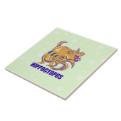 Hippo octopus weird tegeltje (Zijkant)