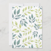 Hippo Oerwoud Dieren Baby shower Invitation Kaart (Achterkant)