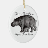 Hippo Ornament (Rechts)