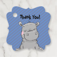 Hippo Party Favor Bedankt