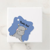 Hippo Party Favor Bedankt Bedankjes Labels (In situ)