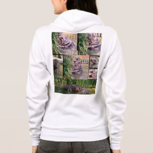 Hippo Photo Collage Hoodie