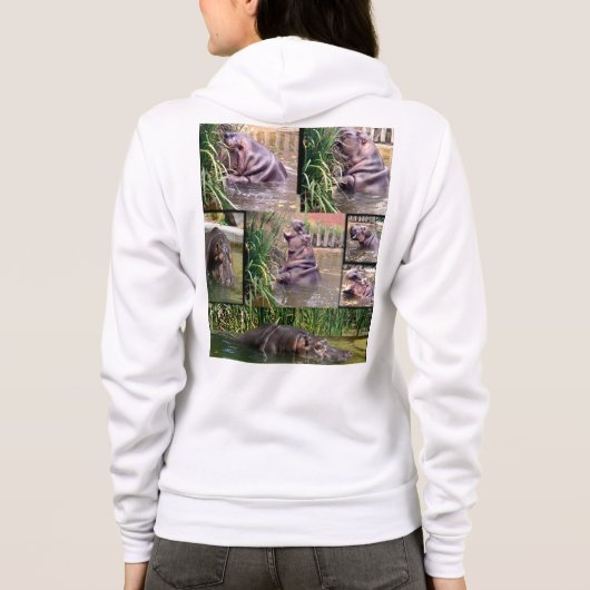 Hippo Photo Collage Hoodie (Achterkant)