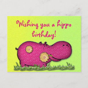 hippo-plezier briefkaart