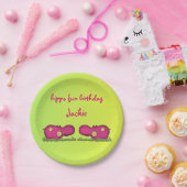 hippo-plezier papieren bordje (Feest)