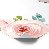 Hippo Princess Baby shower Affiche de bienvenue (Coin)