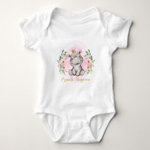 Hippo Prinses Baby Bodysuit