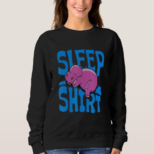 Hippo pyjama schattige nijlpaarden slaap pyjama sl trui