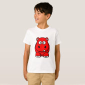 Hippo Red T-shirt (Voorkant volledig)