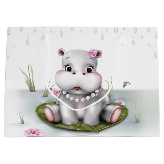 Hippo River Adventure Groot Cadeauzakje (Voorkant)