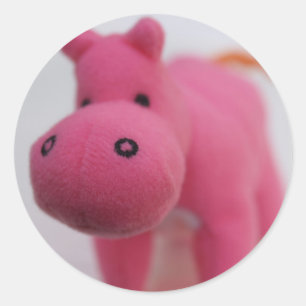 Hippo Ronde Sticker