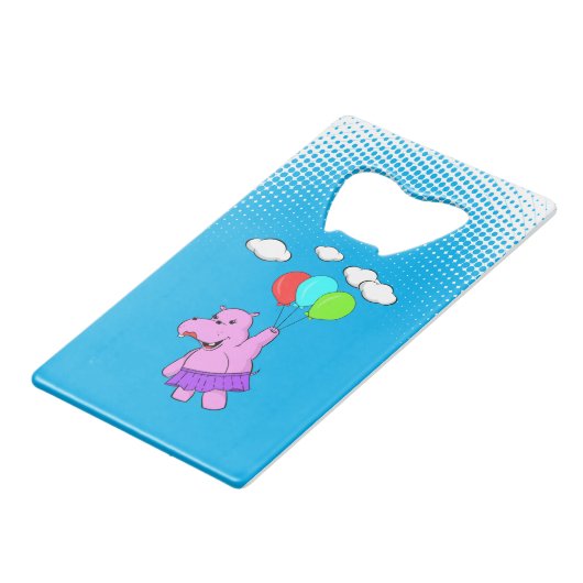 Hippo Rose Volant Avec Ballons (Dos Angle)