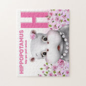 Hippo Safari Alphabet Enfants Jigsaw Puzzle (Vertical)