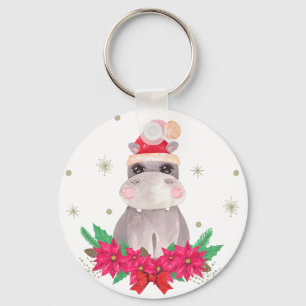 Hippo Santa Sleutelhanger