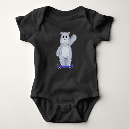 Hippo Skateboard Romper (Voorkant)