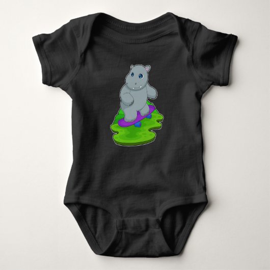 Hippo Skateboard Romper (Voorkant)