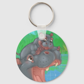 Hippo Splash Keyring Sleutelhanger
