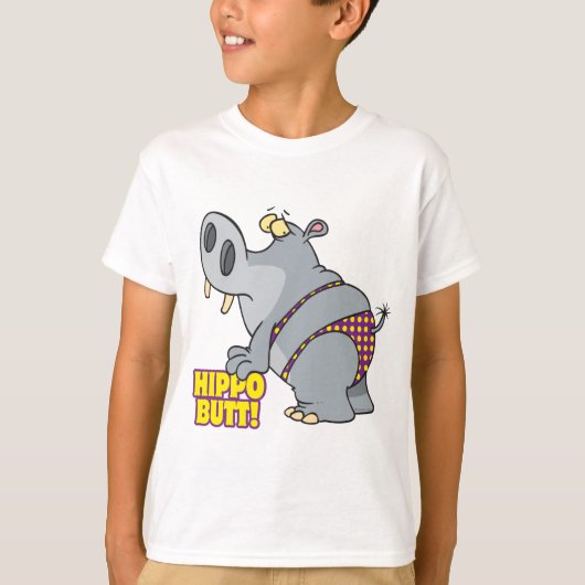 hippo stomus bikini hippopotamus t-shirt (Voorkant)