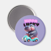 Hippo sur le aimant des roues (Recto/Verso)