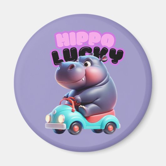 Hippo sur le aimant des roues (Devant)