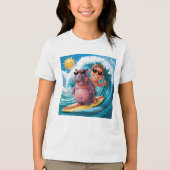 HIPPO SURFEN Tri-Blend SHIRT (Voorkant)