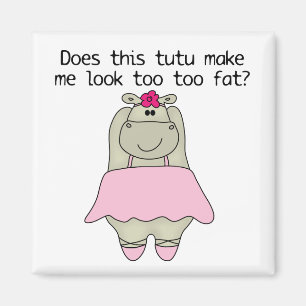 Hippo Tu Tu Fat Magneet