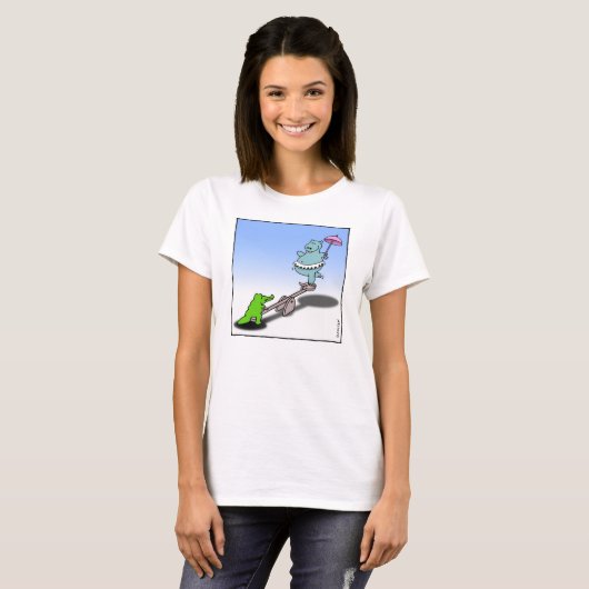 Hippo versus Crocodile T-shirt (Voorkant volledig)