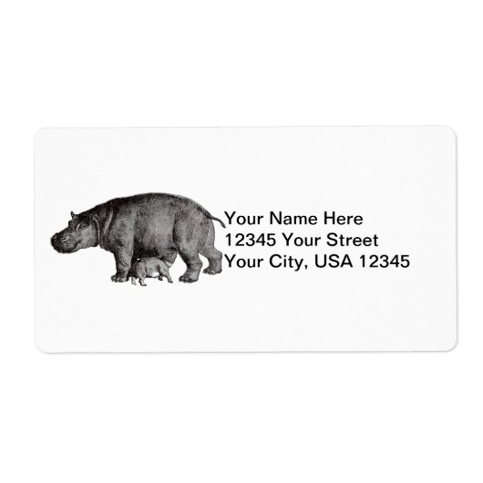 Hippo Verzendlabels Etiket (Voorkant)