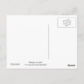 Hippo violet cool - Carte postale de retrait (Dos)