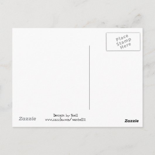 Hippo violet cool - Carte postale de retrait (Dos)