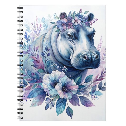 Hippo Waterverf Floral Art Notitieboek (Voorkant)