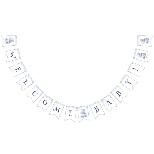 Hippo Welkom Baby Vlaggetjes (Alle)