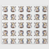 Hippo Wildlife & Natuur Water Color Set Cadeaupapier (Vlak)