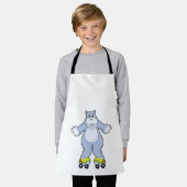 Hippo with Roller skates Schort (Gedragen)