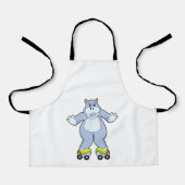 Hippo with Roller skates Schort (Voorkant)