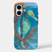 Hippocampe Apple iphone 16 étui de téléphone robus (Verso)
