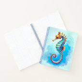 Hippocampe aquarelle sur Turquoise Journal (Intérieur)
