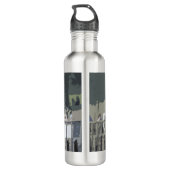 Hippocampe Avec Jockey Dans Bouteille D'Eau Bleue (Dos)