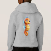 Hippocampe de dessin animé 3D – Brillant et mignon (Dos)