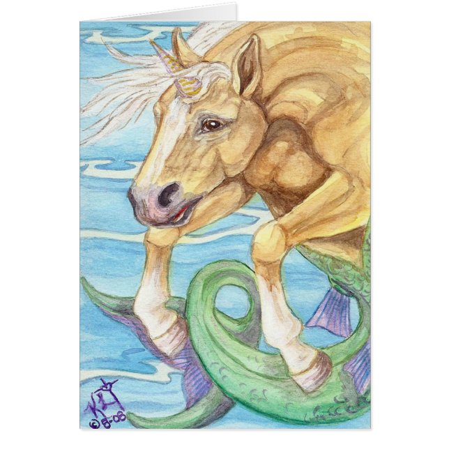 Hippocampe de licorne de palomino (Devant)