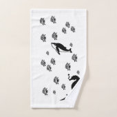 Hippocampe et poisson tigre (Serviette à main)