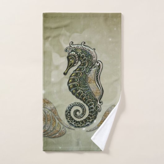 Hippocampe imaginaire (Serviette à main)