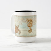 Hippocampe, plage côtière de grand héron - tasse (Devant gauche)